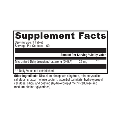 DHEA Micronized 25mg