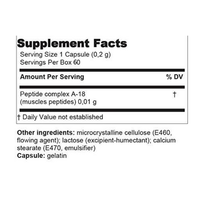Gotratix - A-18 Muscle Peptide Bioregulator - 60 Capsules