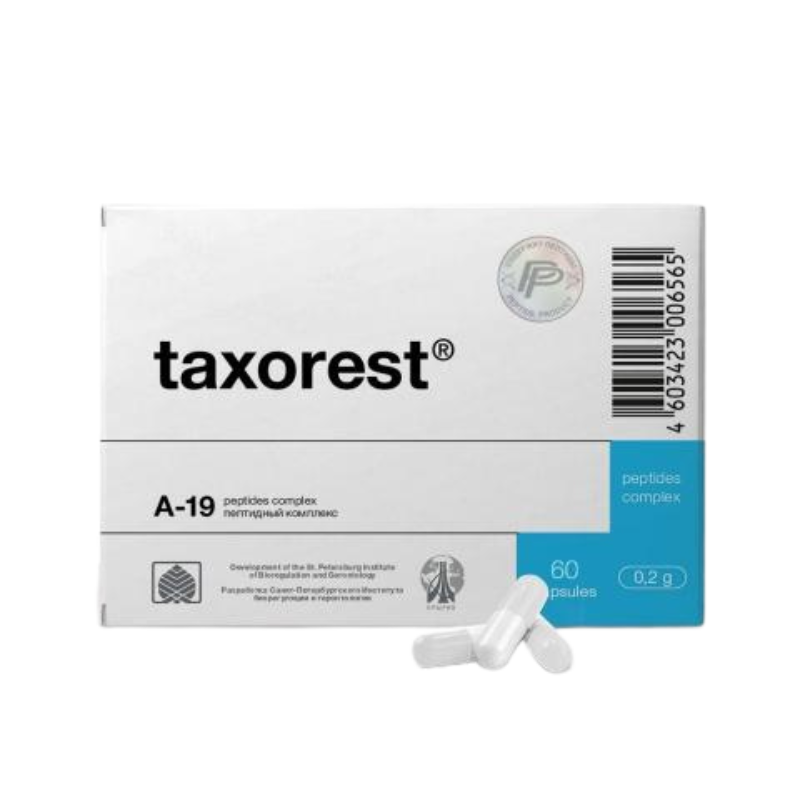 Taxorest - A-19 Lung Peptide Bioregulator - 60 Capsules